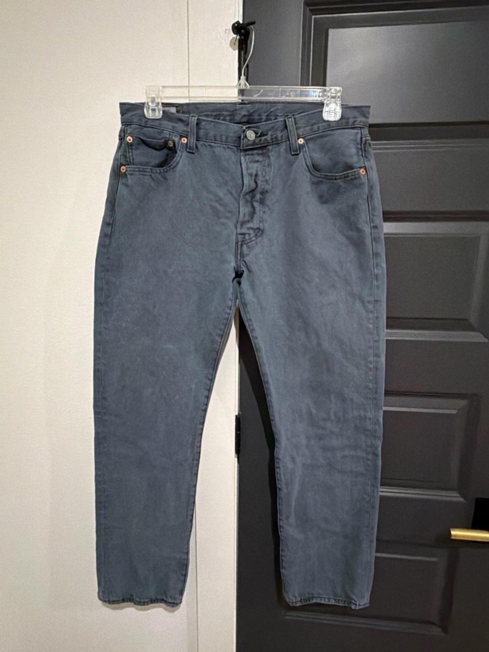 Levi’s Men's Classic Slate Gray Jeans - Casual Straight Fit